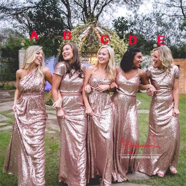 Rose Gold Junior Bridesmaid Dresses