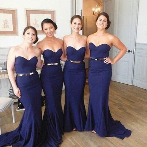 Shiny Royal Blue Tulle A Line Sweetheart Prom Dresses PL555 | Promnova Custom Size / As Picture