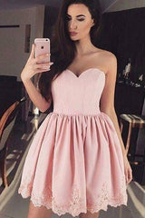 Cute Pink Sweetheart Cheap Short Prom Dress Homecoming Dress,PH331 –  Promnova