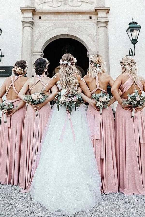 Bridesmaid Dress Color Swatch - Chiffon in Blush Pink
